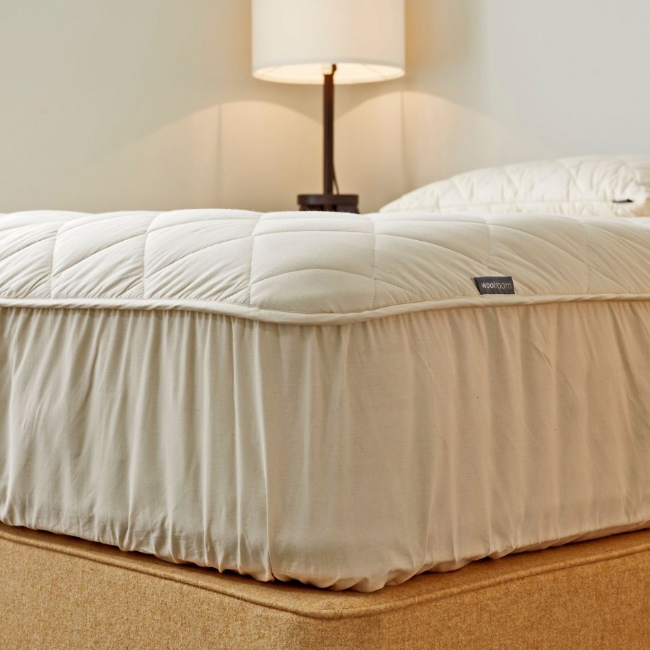Woolroom Deluxe Washable Extra Deep Wool Mattress Protector by The Woolroom