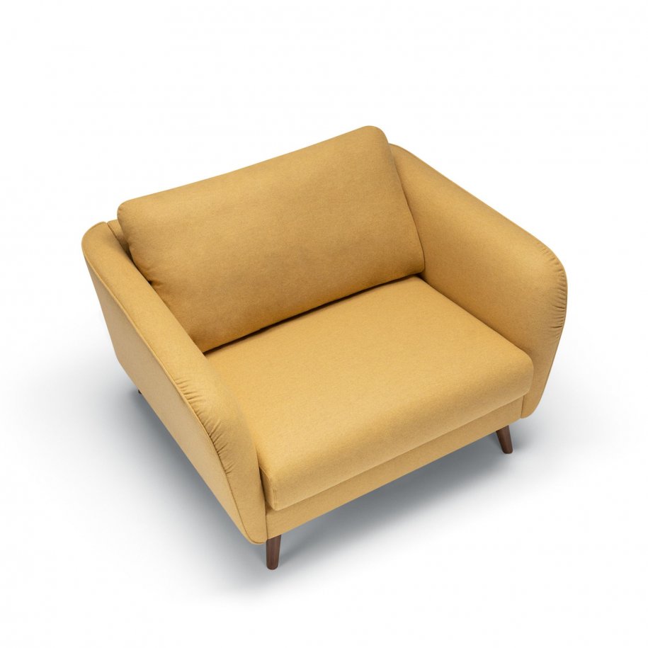 Sits Polly Armchair wide Malva Yellow side view