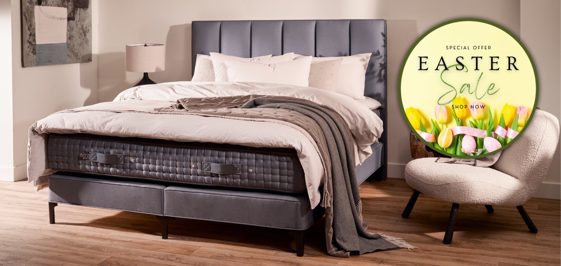 Save up to 20% on Vispring, the makers of Luxury Handmade British Beds