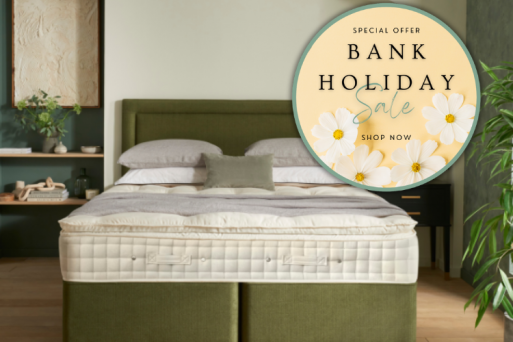 Hypnos Green Deep Divan Bed with Isobella Headboard Hypnos Green Deep Divan Bed with Isobella Headboard