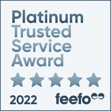 snuginteriors platinum award from feefo