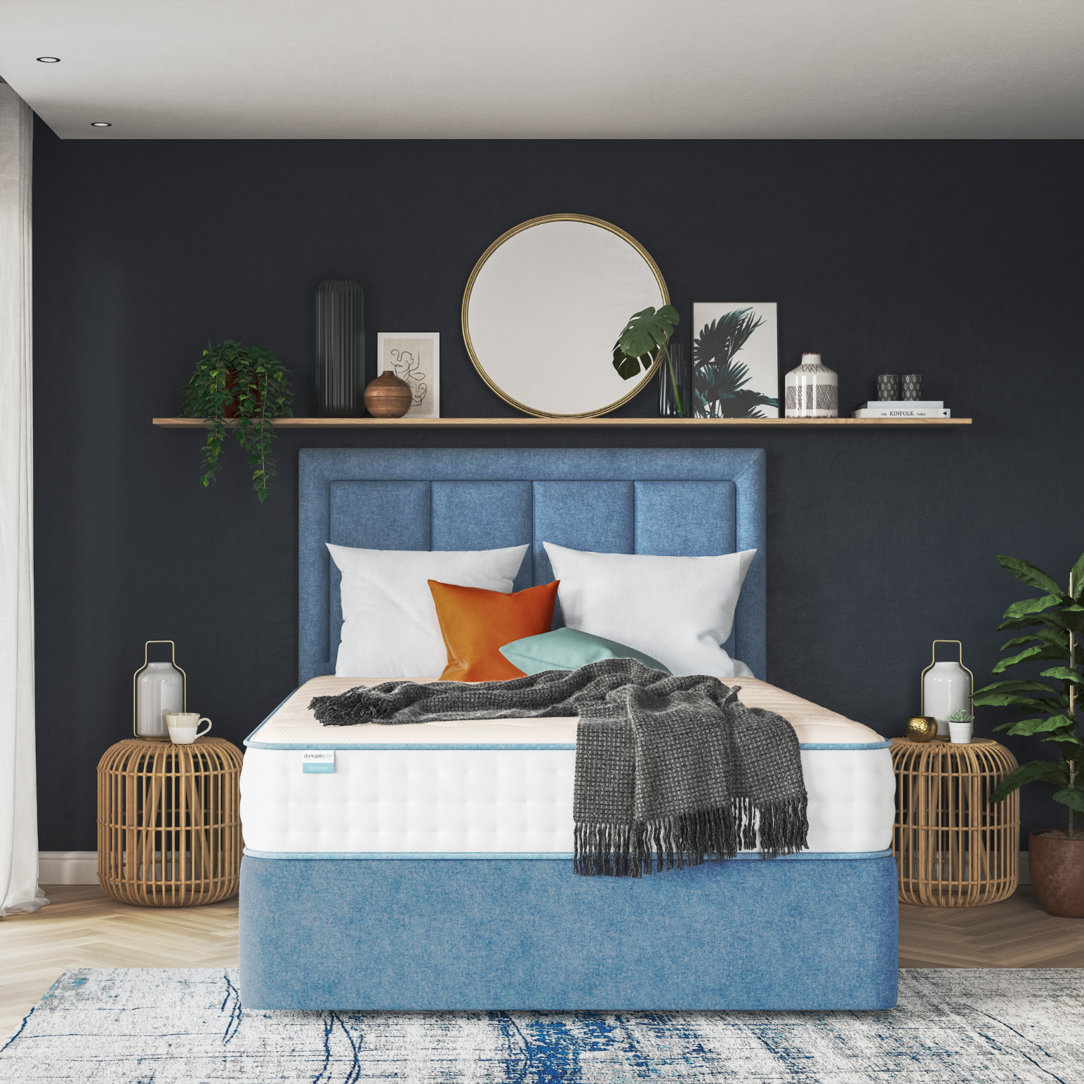 The firmest model in the Dunlopillo Elite collection, this mattress combines resilient pocket springs with layers of natural luxury fibres and breathable Talalay latex for uncompromising support. 


	1,760 (King size) calico pocket springs, overlaid with layers of natural Talalay latex, wool, cashmere and silk.
	 
	Breathable, responsive latex for comfort and resilience
	 
	No-turn design for easier maintenance. 
	 


Why it works for front sleepers:
Its firm core prevents hips sinking while the latex surface cushions shoulders and chest, keeping posture supported without sacrificing comfort.

Best for: Those wanting the firmest feel in the Dunlopillo range, combining natural latex comfort with pocket-sprung support.
