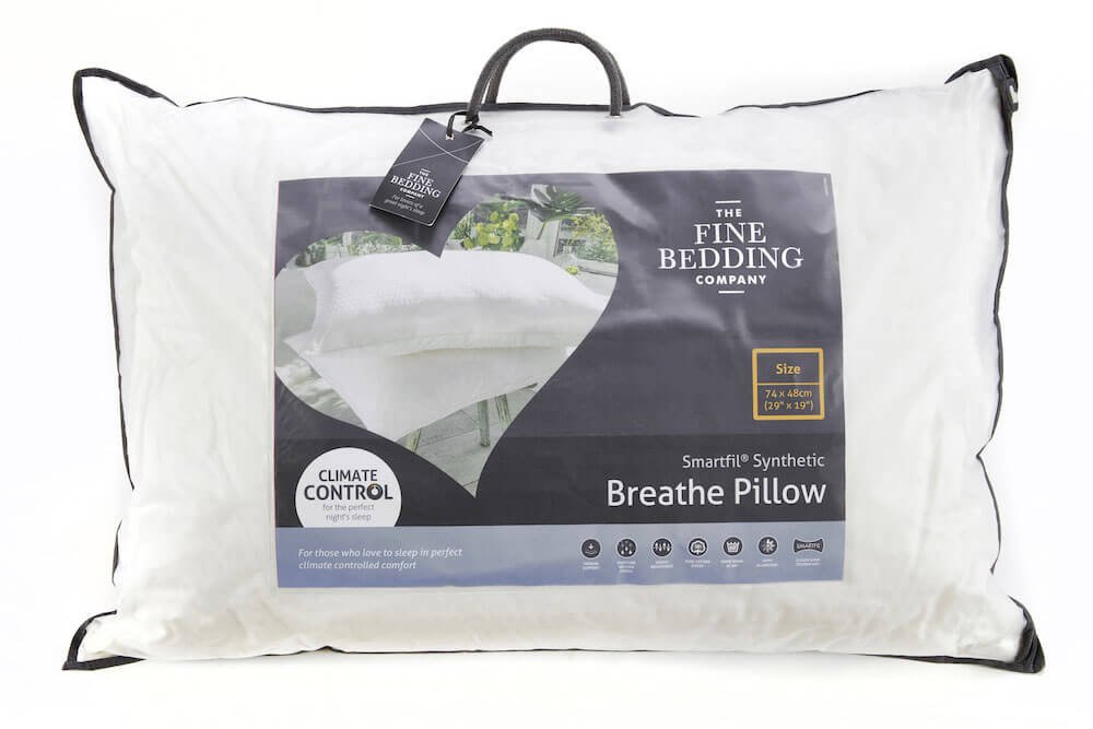 Breathe Pillow by The Fine Bedding Company snuginteriors