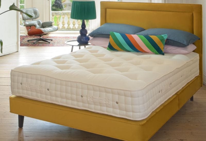 With a luxury firm comfort and natural upholstery, this mattress offers excellent support through Mini Adaptiv Springs for superior spinal alignment. Ideal for those who need a little extra support, it provides the perfect balance of sink-in comfort with a strong, supportive core. This can be paired with any base, whether a pocket sprung for additional support and longevity or a platform top for a slightly firmer feel.