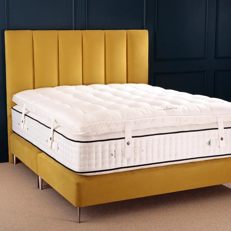 The Fernhurst Divan Bed offers beautifully cushioned comfort and depth of upholstery. The mattress features two layers of pocket springs and a blend of natural fillings, offering a medium feel with contouring support - perfect for those who enjoy a cushioned surface without compromising on support.Combined with an Enchanted House Divan Base, this set harmoniously blends comfort, support, and style.