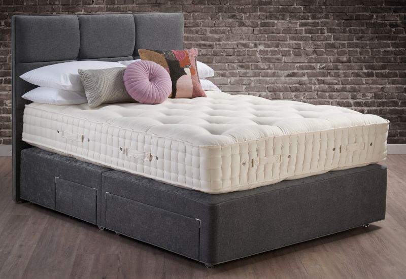 The Wool Origins No 10 is the most supportive, yet softest mattress in its range, with all natural upholstery for a soft-to-medium feel that keeps you cool and comfortable all night long. Indulgent yet supportive, this mattress is also turnable for long-lasting comfort.