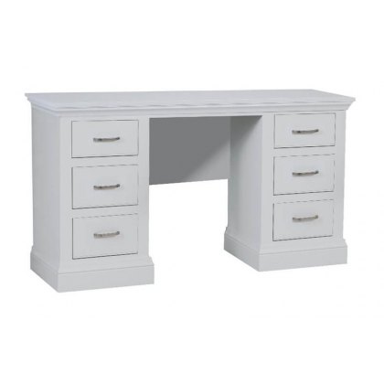 Hambledon Fully Painted Double Pedestal Dressing Table with option mirror and stool