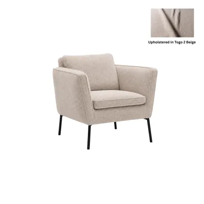 SITS Teddy Armchair in Togo 2 Beige CLEARANCE
