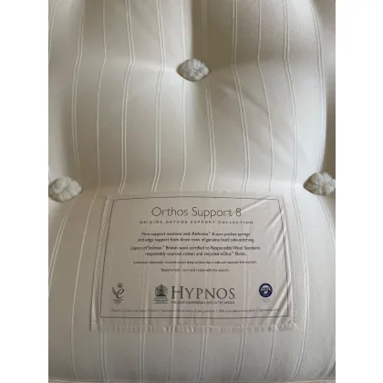 Hypnos Orthos Support 8 Divan Bed with Petra Headboard - King size CLEARANCE Hypnos Orthos Support 8 Divan Bed with Petra Headboard - King size CLEARANCE