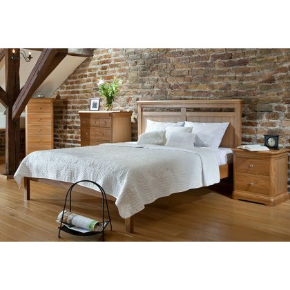 Lacoste Oak Bed Frame (Low Foot End)