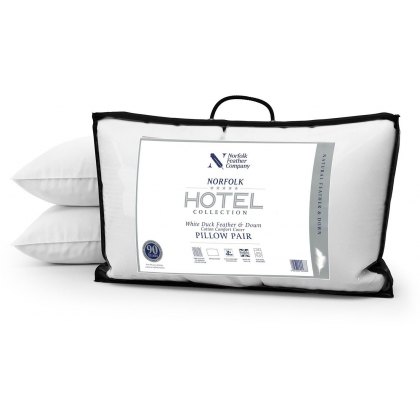 Norfolk 5* Hotel Duck Feather & Down Pillow Pair
