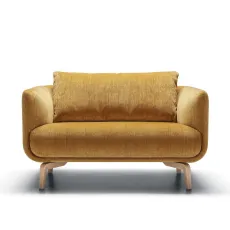SITS Moa Loveseat atropa mustard front facing