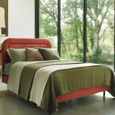 Hypnos Legacy IV Shallow Divian with Black/Gold Estelle Legs and Helena Headboard dressed