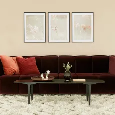 Sits Clyde 4 Seater Lario Wine Red