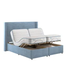 Dunlopillo Elite Relax mattress and base cut out - head and feet up