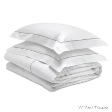 Hoxton Bed Linen Set white taupe
