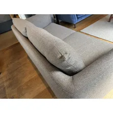 Moa 2 Seater Sofa in Star 3 Grey Brown Side View from Above