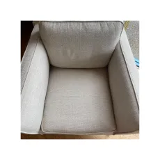 Teddy Armchair in Togo 2 Beige Close Up
