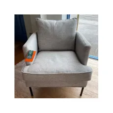 Julia Armchair in Arya 1 Light Grey Front On