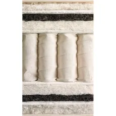 Vispring Bedstead Imperial Mattress showing cross section of fillings and pocket springs