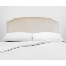 Vispring Eccleston Headboard with White Linen