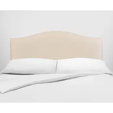 Vispring Iris Headboard featuring sweet elegant curve design