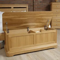 Lacoste Ottoman Blanket Chest Open View