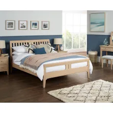 New England Slatted Bed Frame (High Foot End) New England Slatted Bed Frame (High Foot End)