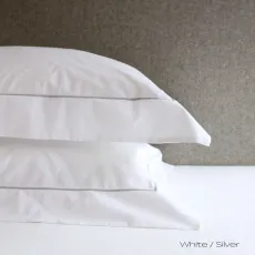 Savile linen white Silver