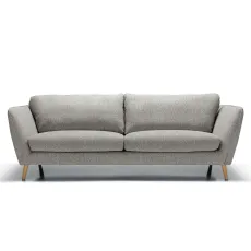 Stella 3 seater sneak light grey front facing