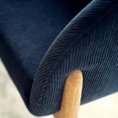 Sits Jenny Bistro Sofa Moss Dark Blue Close Up