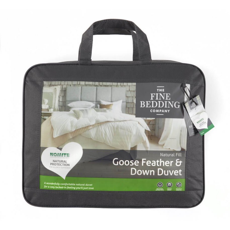 Goose Feather & Down Duvet by The Fine Bedding Company (Tog: Four Seasons)