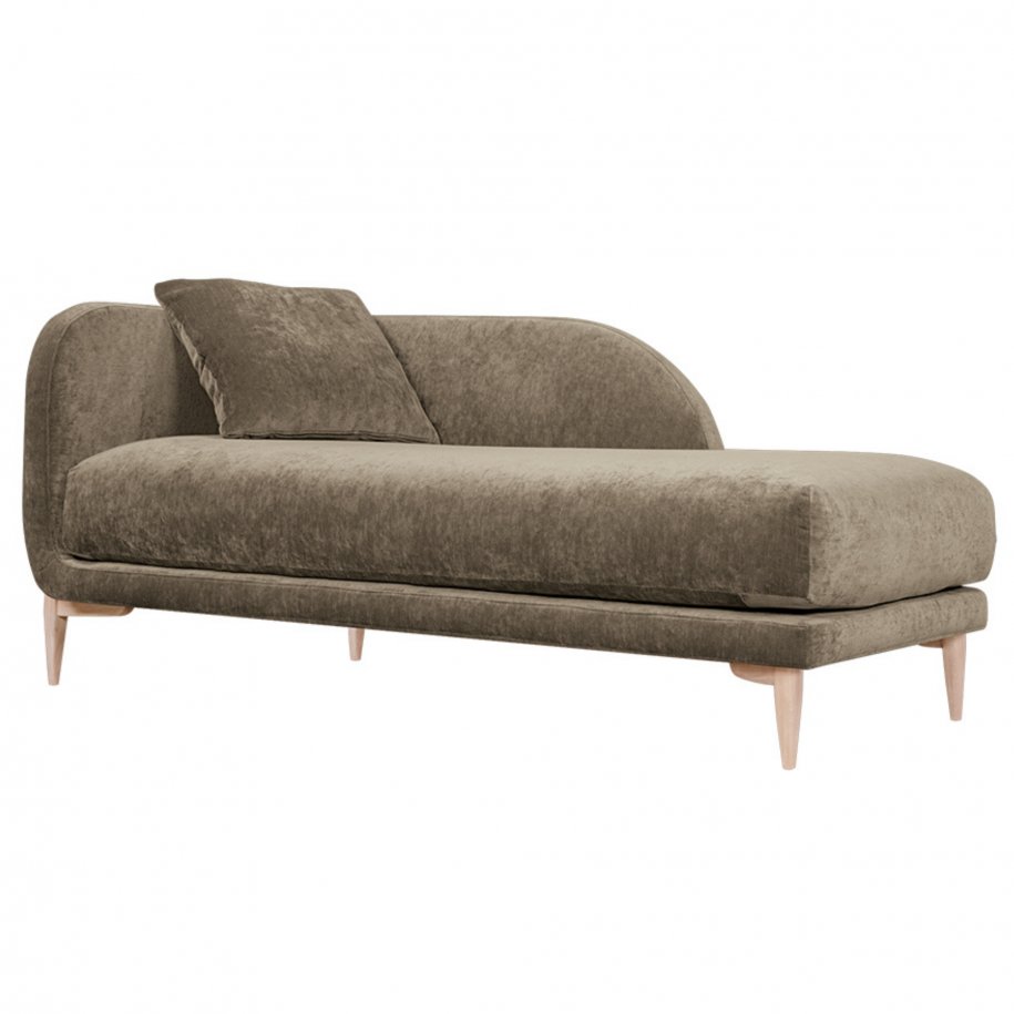 SITS Jenny Chaise Lounge Classic Velvet Light Brown