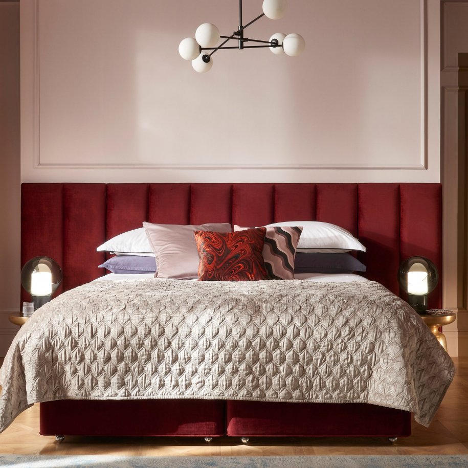 Hypnos Luxury No Turn 8 Deep Divan Bed with oversized Caroline Headboard