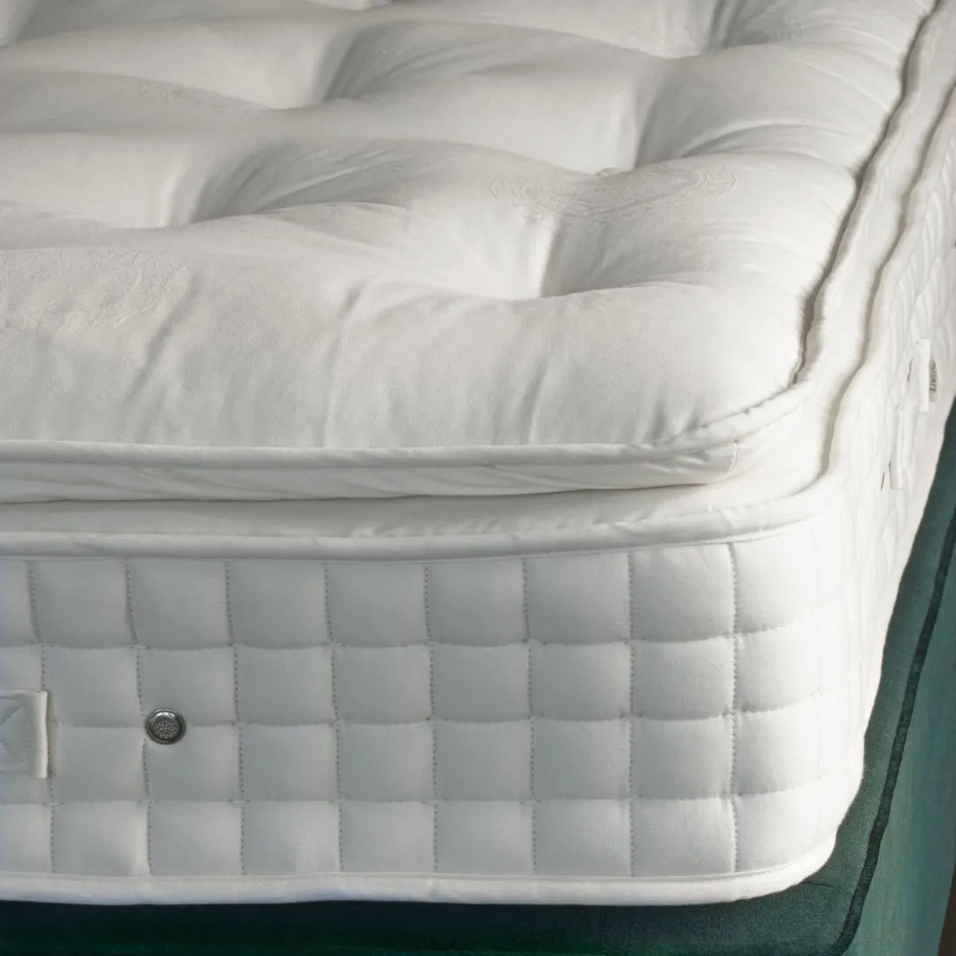 Hypnos Pillow Top Elite Faded Max Emerald Marie detail