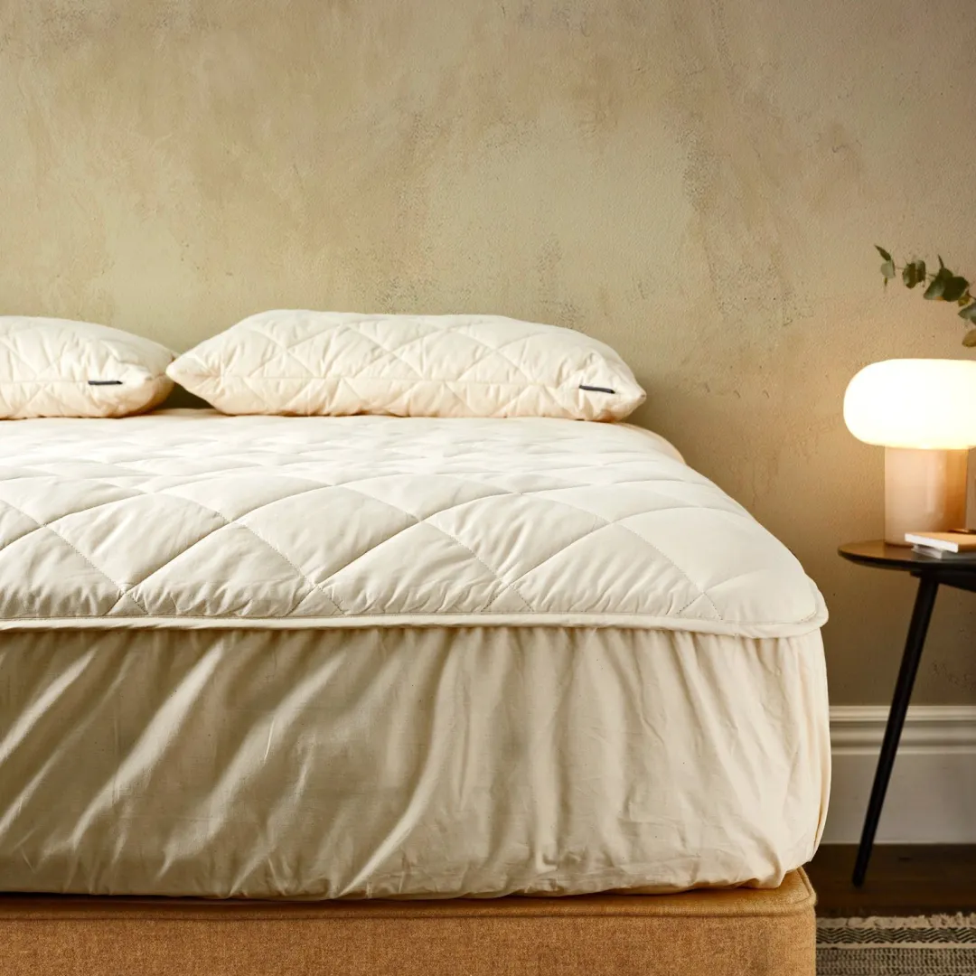UK Merino 100% Pure Wool Underblanket / Mattress Topper – All Sizes, Breathable & Natural