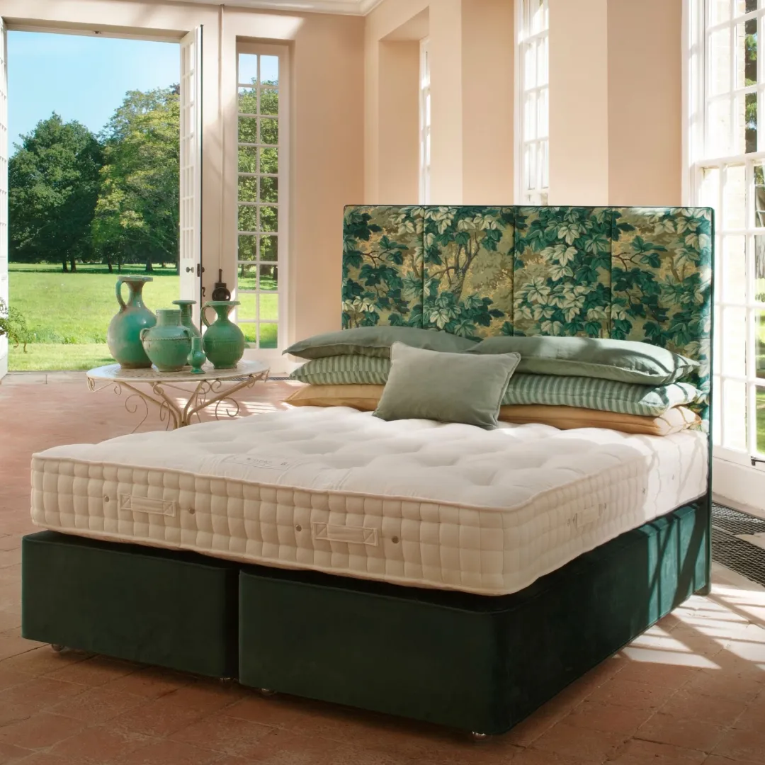 Hypnos Legacy V Mattress dressed angled