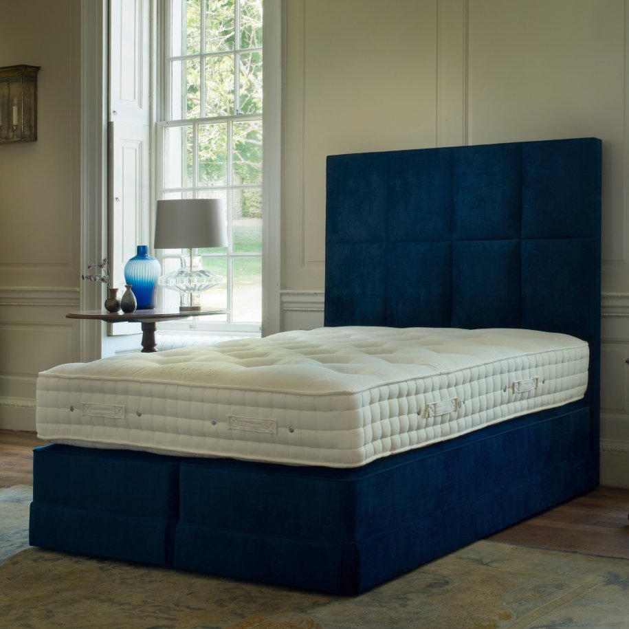 Hypnos Legacy II Victoria Headboard Premium Royal Navy Undressed