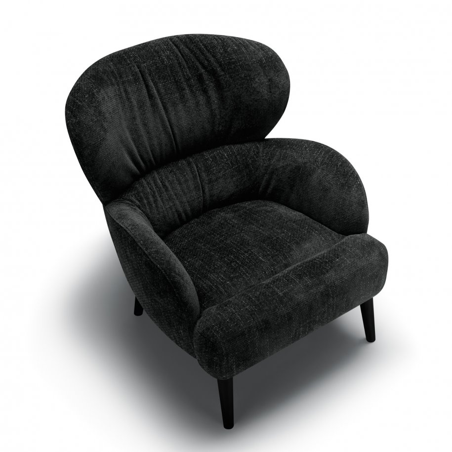 Sits Ross armchair Bloom Midnight Top View