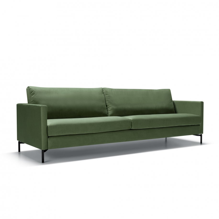 Sits Impulse 4 Seater Velvety Green angled