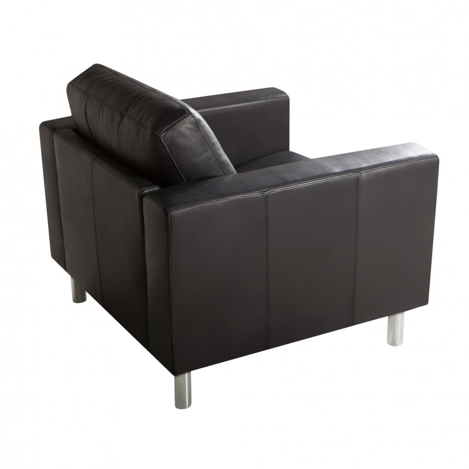 Sits Impulse armchair Aniline Black side view