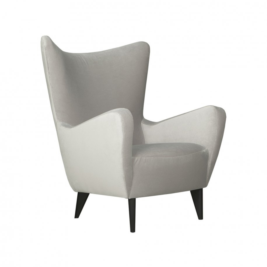 Sits Elsa Armchair light Grey angled