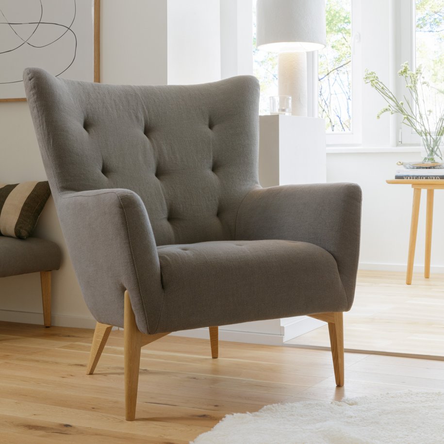 Sits Valentin Armchair Linen Grey