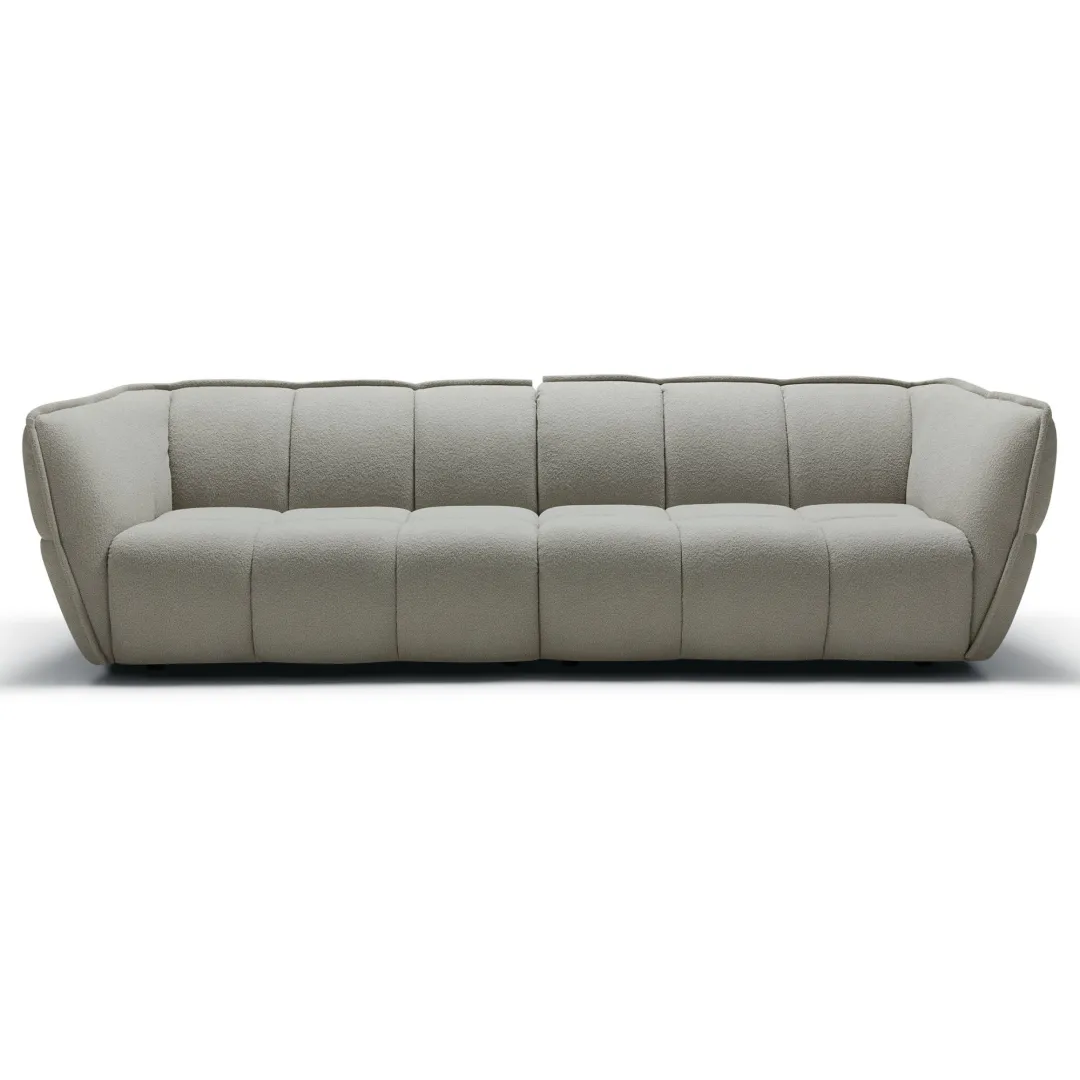 Sits Clyde 4 Seater willow grey front facing