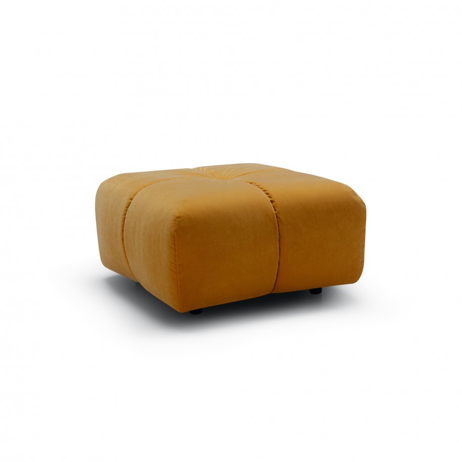 Sits Clyde Footstool Wildflower Velvet Caramel