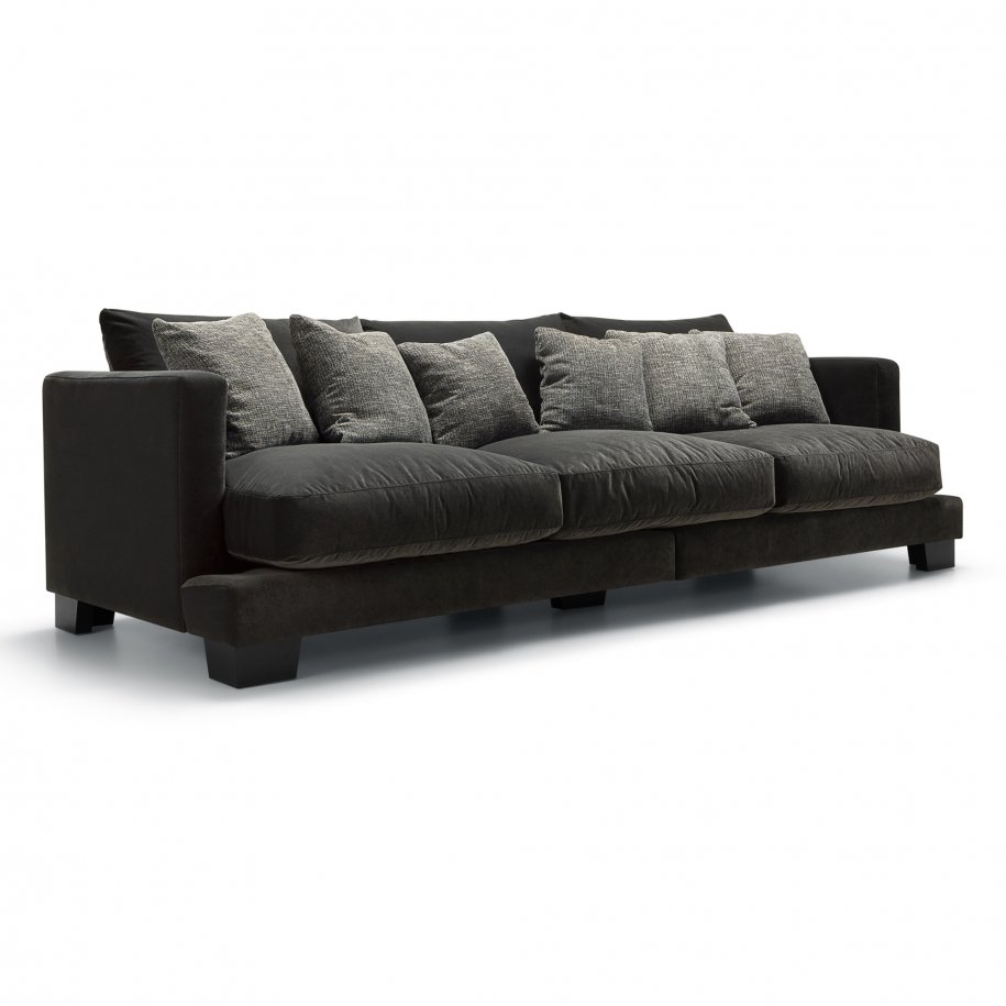 Sits Colorado 4 Seater Classic Velvet Anthracite angled