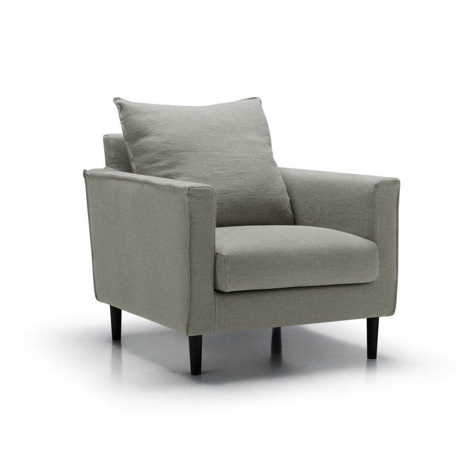 Sits Sally Armchair linen grey angled