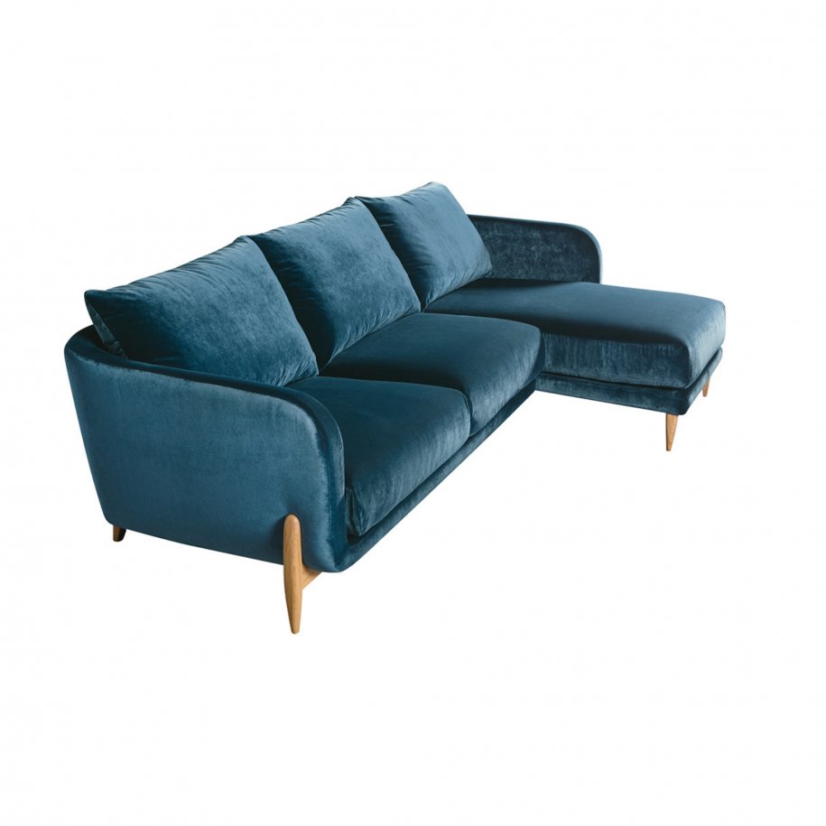 Sits Jenny Classic Velvet navy Blue side view