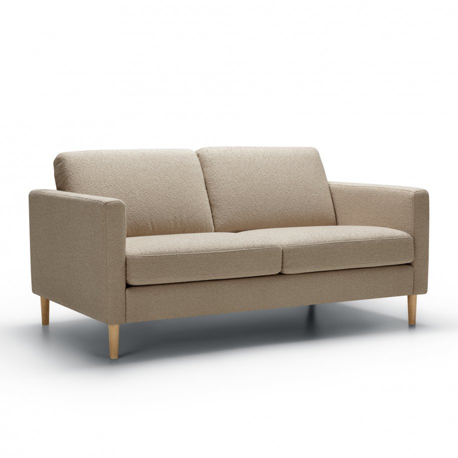 SITS Domino 2 Seater Sofa heather light beige angled