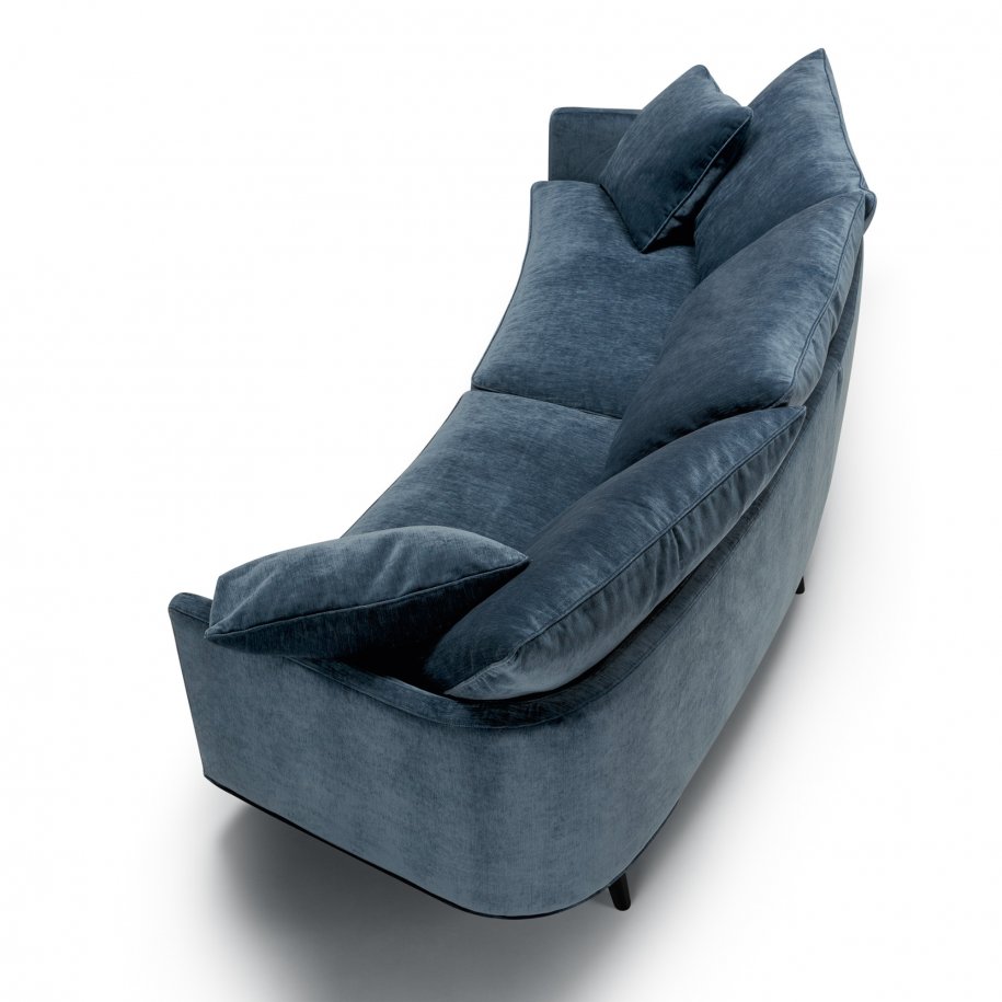 SITS Julia 3 Seater round elyot dark blue top view